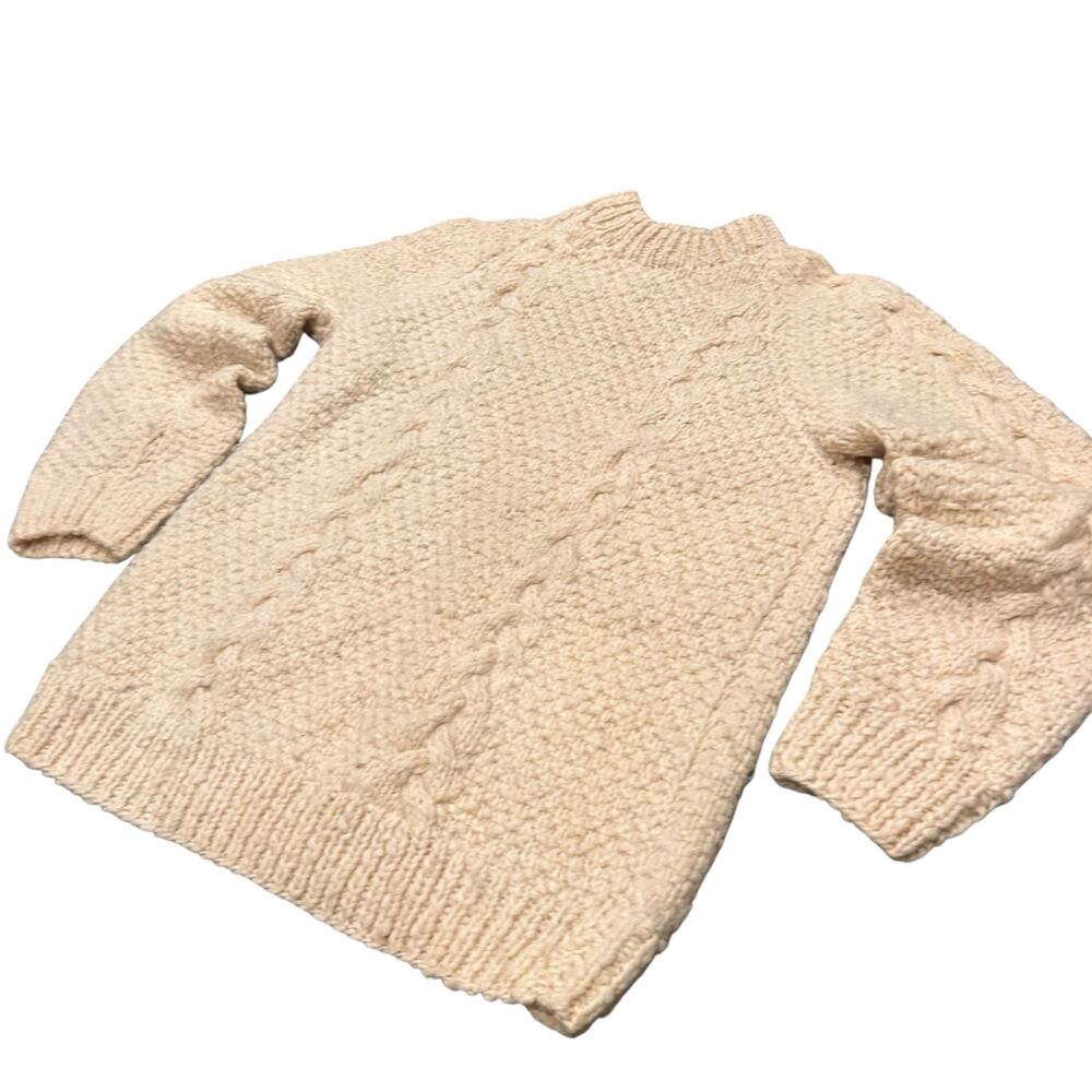 Vintage Men’s Wool Cable Knit Sweater Medium - Picture 12 of 12